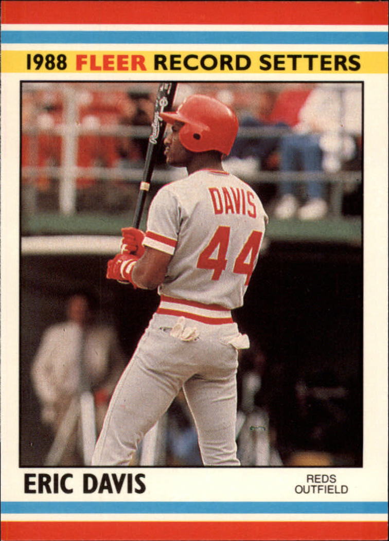 1988 Fleer Record Setters Baseball Cards       009      Eric Davis